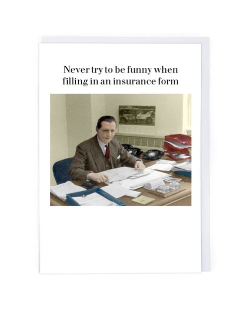 Insurance Form Greeting Card