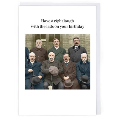 A Right Laugh With The Lads Greeting Card