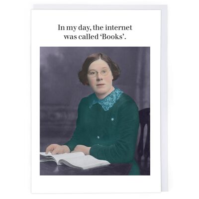 Internet Was Called Books Greeting Card