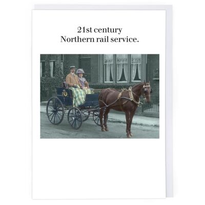 Biglietto d'auguri del servizio ferroviario settentrionale