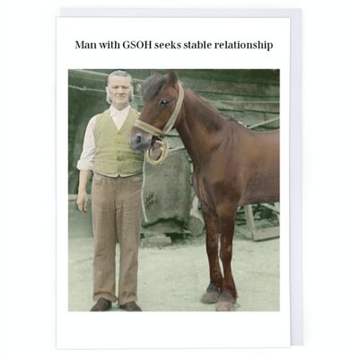 Man With Gsoh Greeting Card