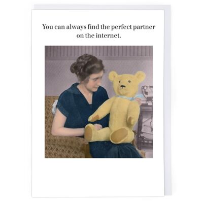 Valentinskarte für Internetpartner