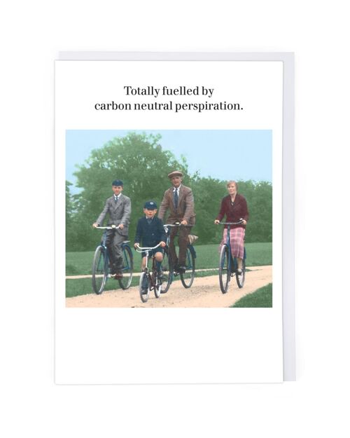 Carbon Neutral Perspiration Greeting Card