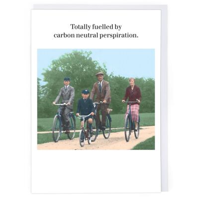 Carbon Neutral Perspiration Greeting Card