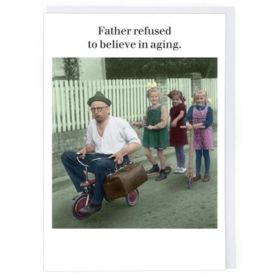 Cartolina d'auguri di padre rifiutato