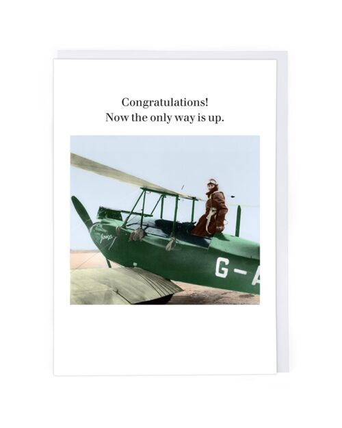 The Only Way Is Up Congratulations Card
