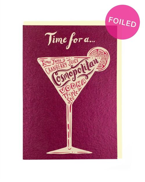 Cosmopolitan Birthday Card