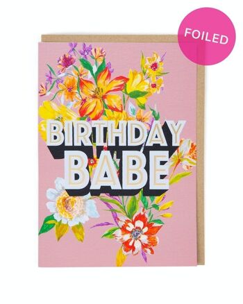Carte d'anniversaire bébé anniversaire 1