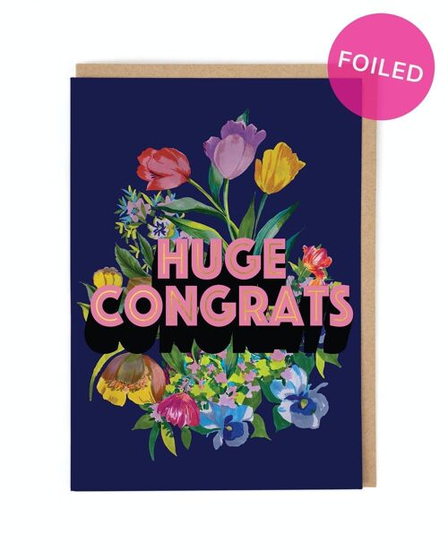 Huge Congrats Congratulations Card