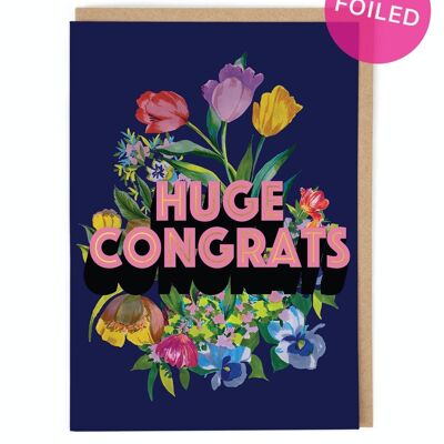 Huge Congrats Congratulations Card