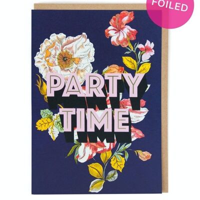 Party Time Geburtstagskarte