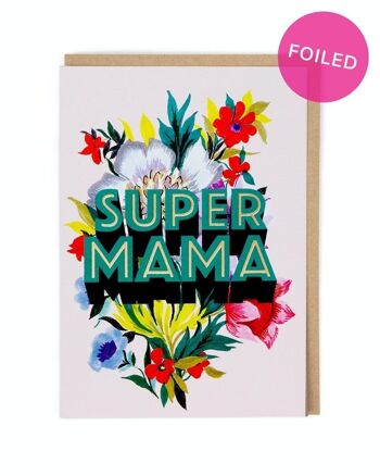 Super maman Carte de vœux 1