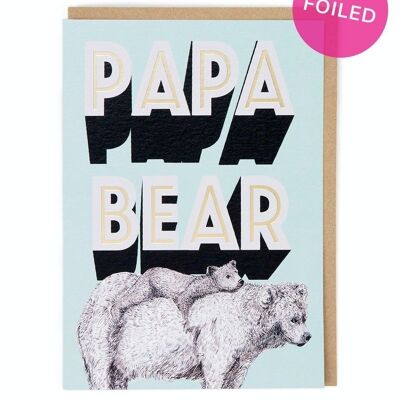 Cartolina d'auguri di papà orso