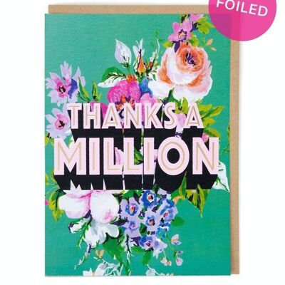 Thanks A Million Greeting Card