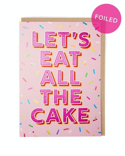 Eat The Cake Birthday Card