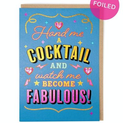 Cocktail Fabulous Birthday Card