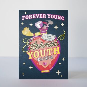 Carte d'anniversaire de la jeunesse éternelle 2