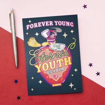 Carte d'anniversaire de la jeunesse éternelle 3