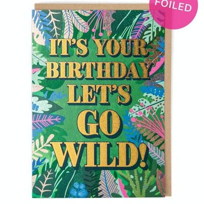 Let's Go Wild Carte d'anniversaire