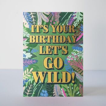 Let's Go Wild Carte d'anniversaire 2