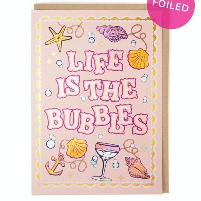 Die Bubbles-Glückwunschkarte