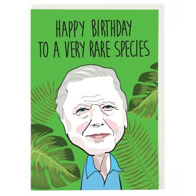 Tarjeta de cumpleaños de una especie muy rara