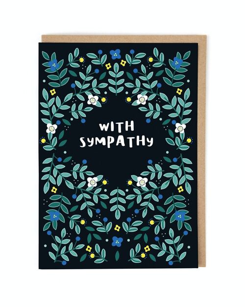 With Sympathy Contemporary Greeting Card