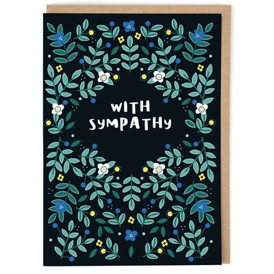 With Sympathy Contemporary Greeting Card