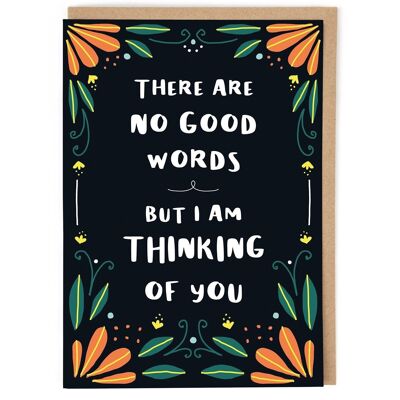 No Good Words Greeting Card