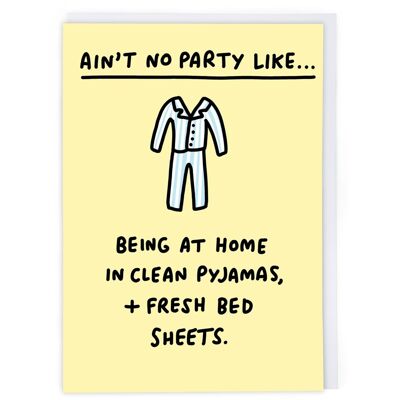 Pyjama-Party-Grußkarte
