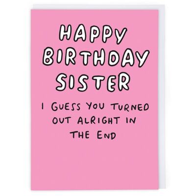 Birthday Sister Birthday Card