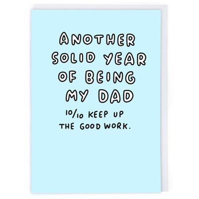Dad Good Work Greeting Card