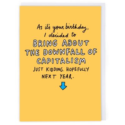 Capitalism Greeting Card