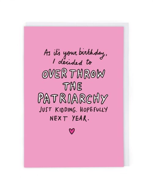 Patriarchy Greeting Card