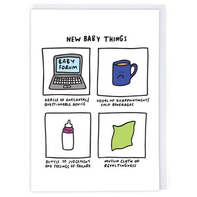 Baby-Sachen-Grußkarte