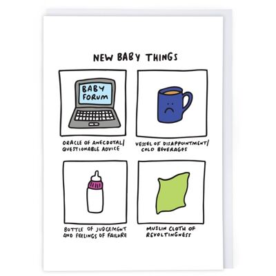 Baby-Sachen-Grußkarte