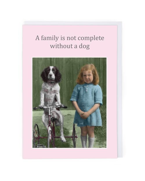Without A Dog Greeting Card