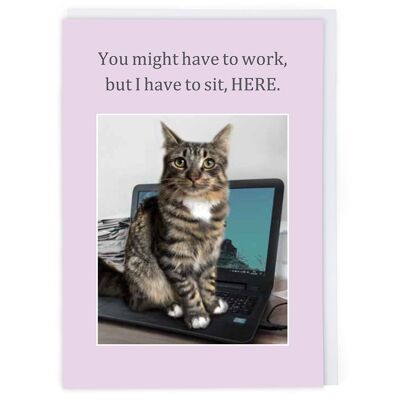 Chat Wfh Carte de vœux