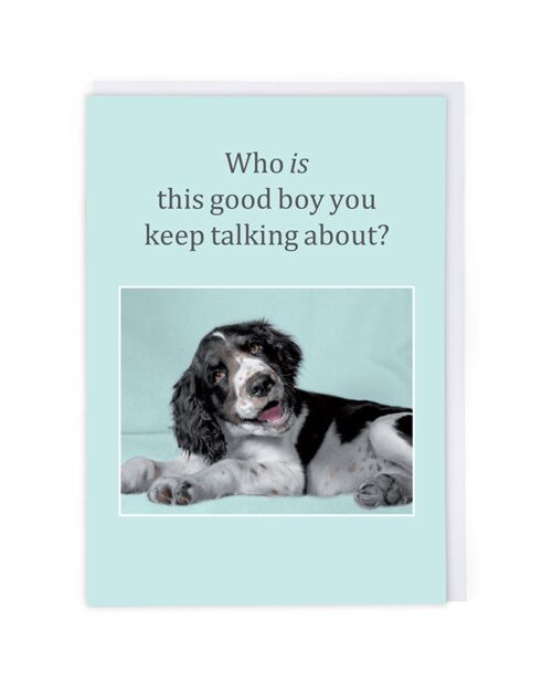 This Good Boy Greeting Card