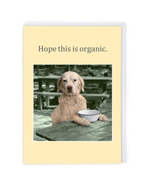 Hope This Is Organic Greeting Card