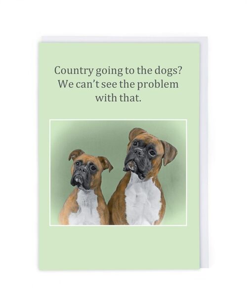 Going To The Dogs Greeting Card