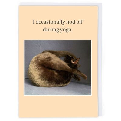 Katzen-Yoga-Gruß-Karte