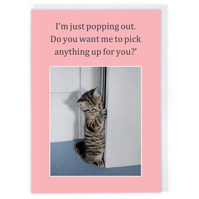 Popping Out Greeting Card