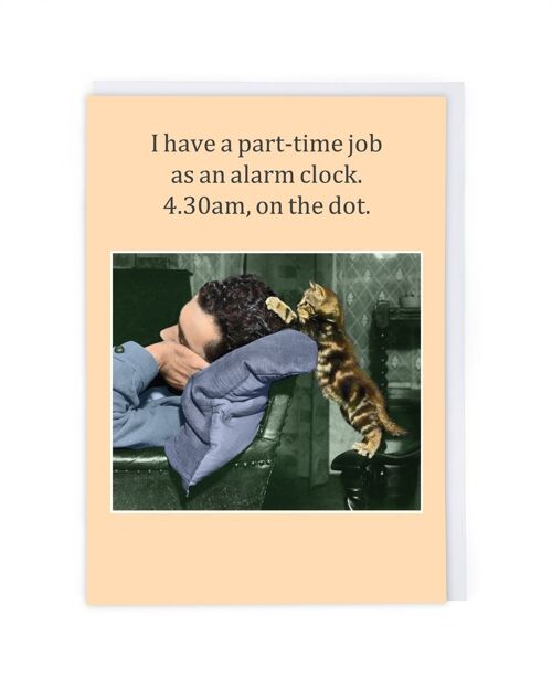 Part Time Job Greeting Card