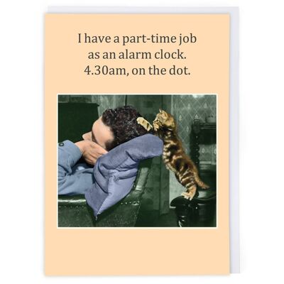 Part Time Job Greeting Card