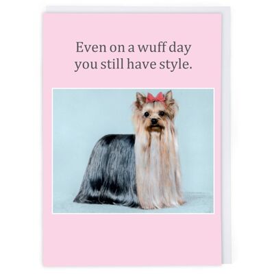 A Wuff Day Get Well Card