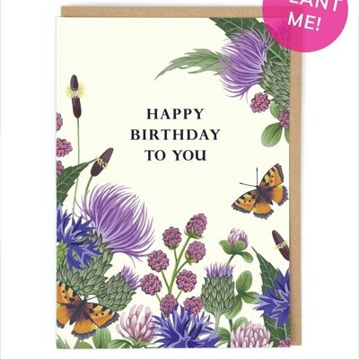 Happy Birthday To You Seeded Birthday Card