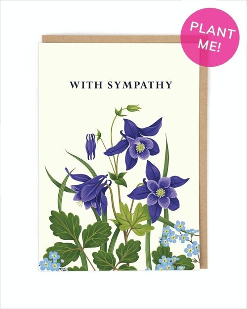 With Sympathy Seeded Greeting Card