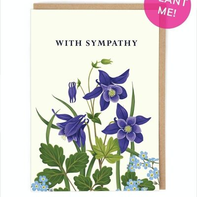 With Sympathy Seeded Greeting Card