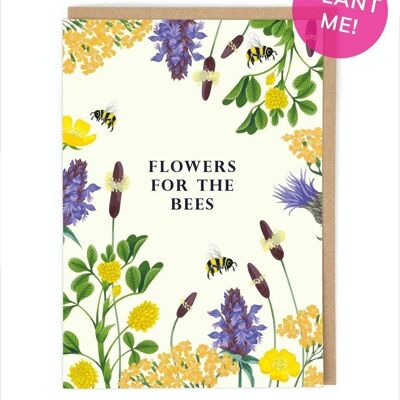 Flowers For The Bees Birthday Card